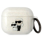 Karl Lagerfeld AirPods 3 dėklas – skaidrus, blizgus
