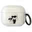 Karl Lagerfeld AirPods 3 dėklas – skaidrus, blizgus