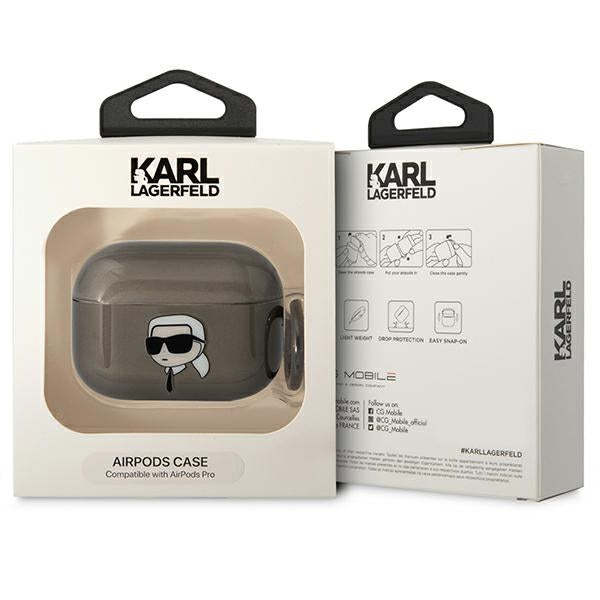 Karl Lagerfeld AirPods Pro 2 dėklas – juodas