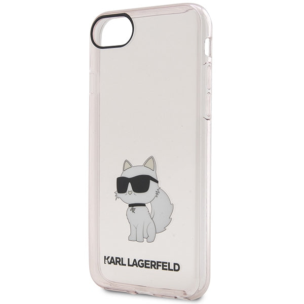Karlas Lagerfeldas KLHCI8HNCHTCP iPhone 7/8/ SE 2020 / SE 2022 rožinis/rožinis kietas dėklas Ikonik Choupette -- iPhone 7...
