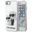 Karlas Lagerfeldas KLHCI8HNKCTGT iPhone 7/8/ SE 2020 / SE 2022 permatomas kietas dėklas Gliter Karl&Choupette -- iPhone 7...