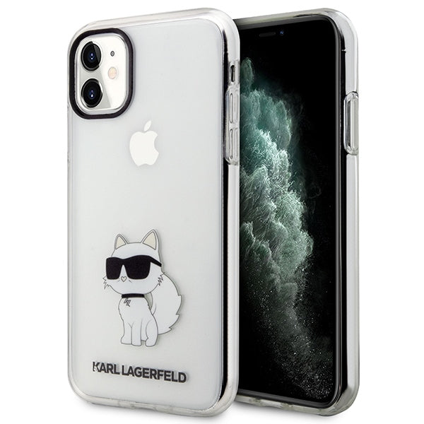 Karl Lagerfeld Choupette dėklas iPhone 11/XR – skaidrus -- iPhone 11