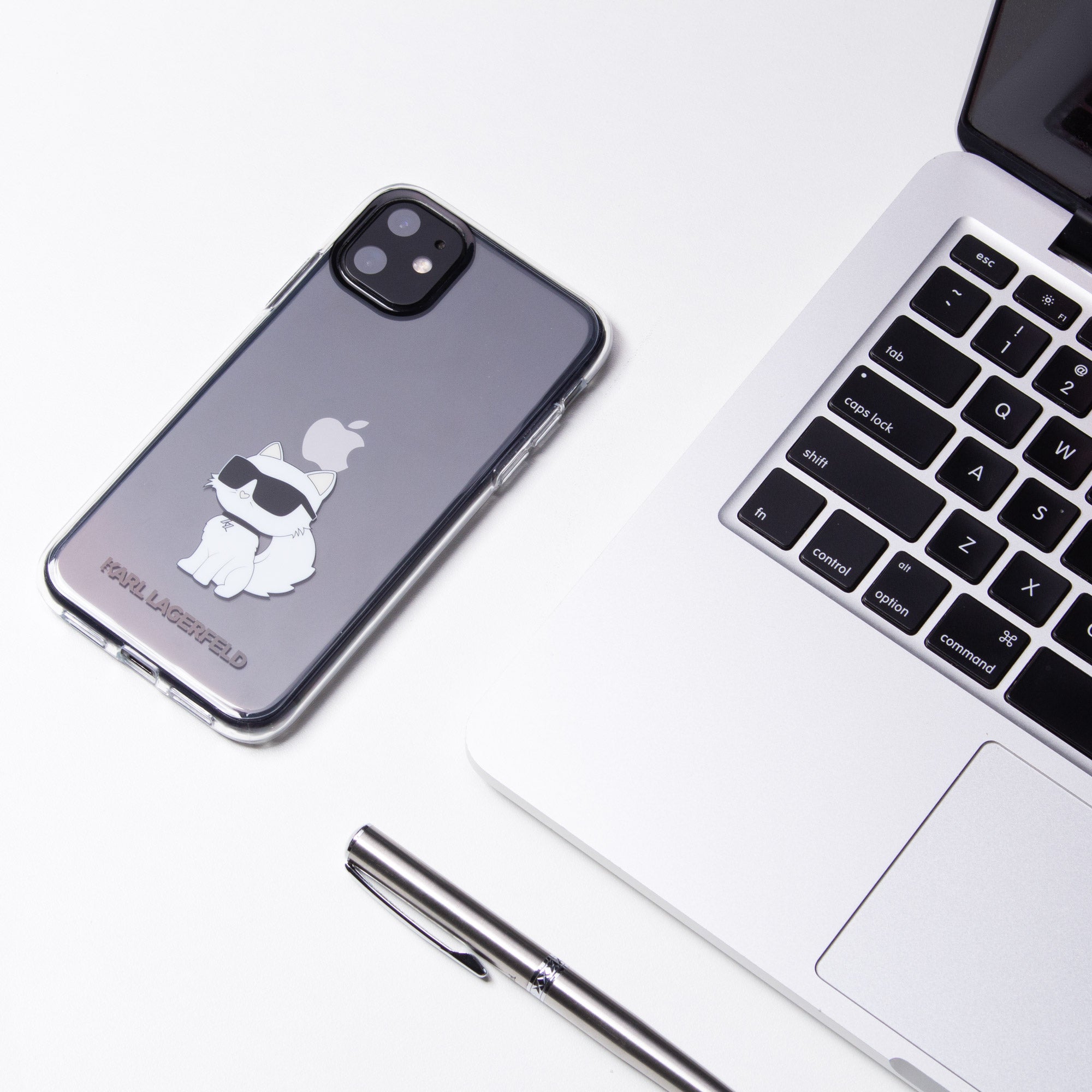 Karl Lagerfeld Choupette dėklas iPhone 11/XR – skaidrus -- iPhone 11