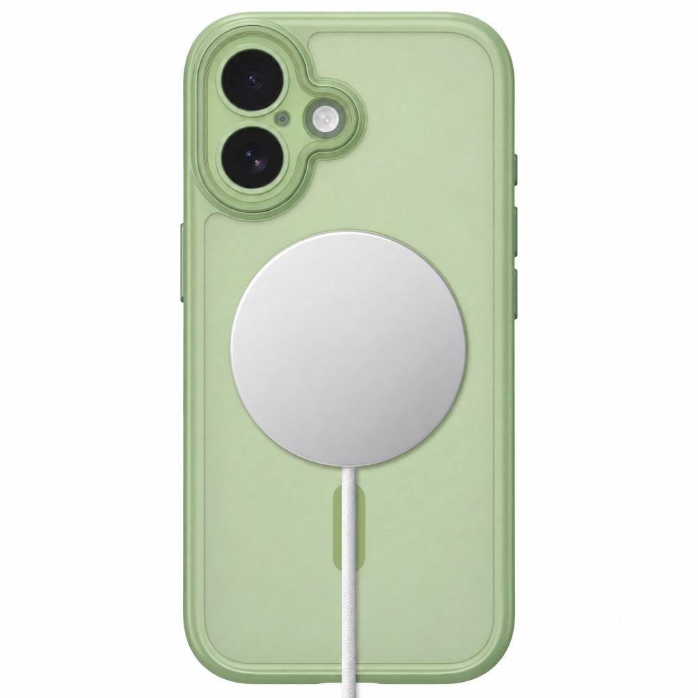Dėklas Tech-Protect MagPeak MagSafe CC iPhone 17, Matte Sage (matinis žalias) -- iPhone 17
