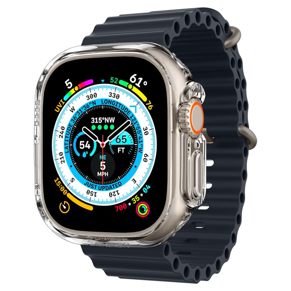 Dėklas Spigen Thin Fit Apple Watch Ultra 1 / 2 / 3 / 4 (49 mm), skaidrus -- Apple Watch Ultra (49 mm), Apple Watch Ultra...