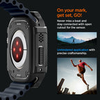 Dėklas Spigen Rugged Armor Apple Watch Ultra 1 / 2 (49 mm), matinis juodas -- Apple Watch Ultra (49 mm), Apple Watch...
