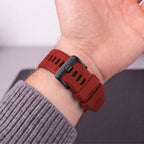 Dirželis Tech-Protect Silicone Garmin Fenix 5 / 6 / 6 Pro / 7 / 8 / 8 Pro / E / 9 / 9 Pro (47 mm), tamsiai raudonas --...