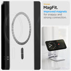 Dėklas Spigen Liquid Air Mag MagSafe iPhone 16e / 17e, matinis juodas -- iPhone 16e, iPhone 17e