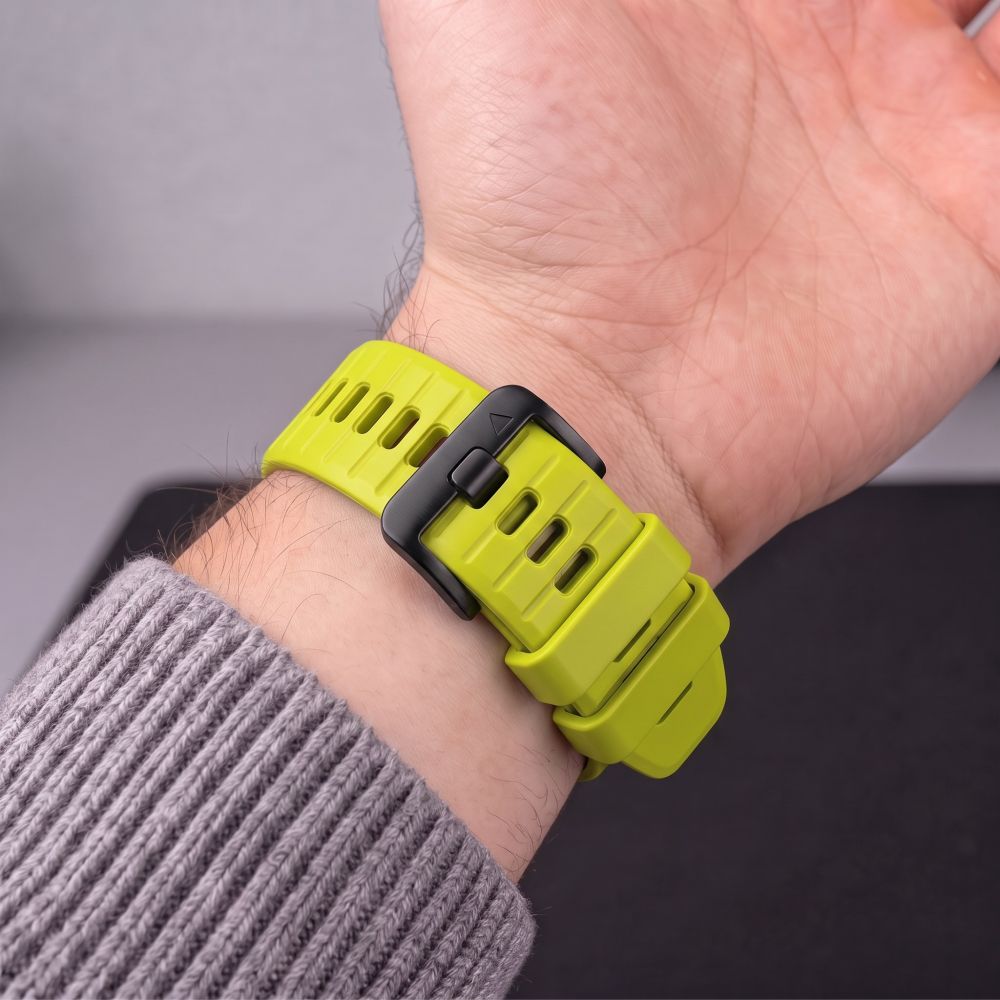 Dirželis Tech-Protect Silicone Garmin Fenix 5 / 6 / 6 Pro / 7 / 8 / 8 Pro / E / 9 / 9 Pro (47 mm), laimo žalias -- Garmin...
