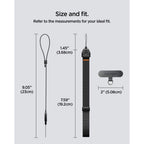Apyrankė Spigen Universal Adjustable Lanyard Strap Wrist, juoda -- SPIGEN//Akcesoria
