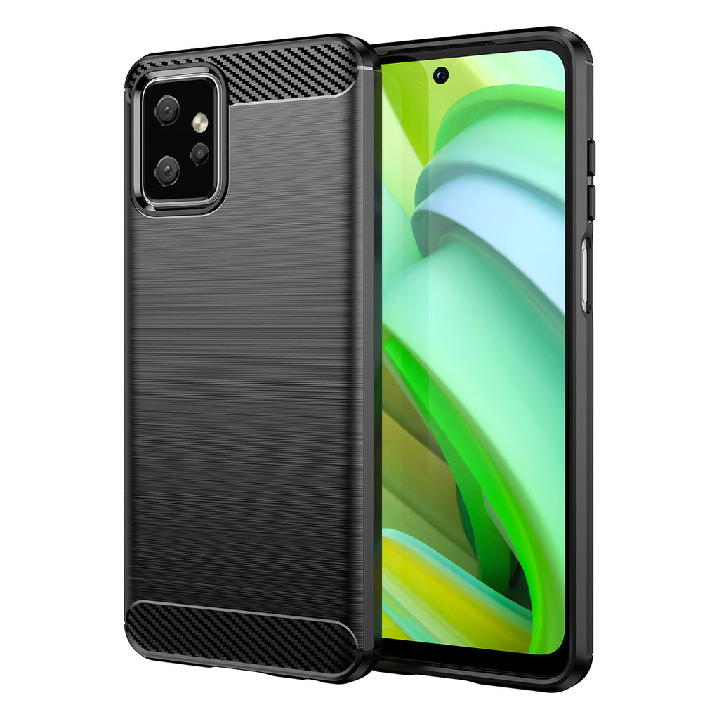 Anglies dėklas, skirtas Motorola Moto G Power 2023 lankstus silikoninis anglies dangtelis, juodas -- Motorola Moto G...