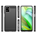 Anglies dėklas, skirtas Motorola Moto G Power 2023 lankstus silikoninis anglies dangtelis, juodas -- Motorola Moto G...