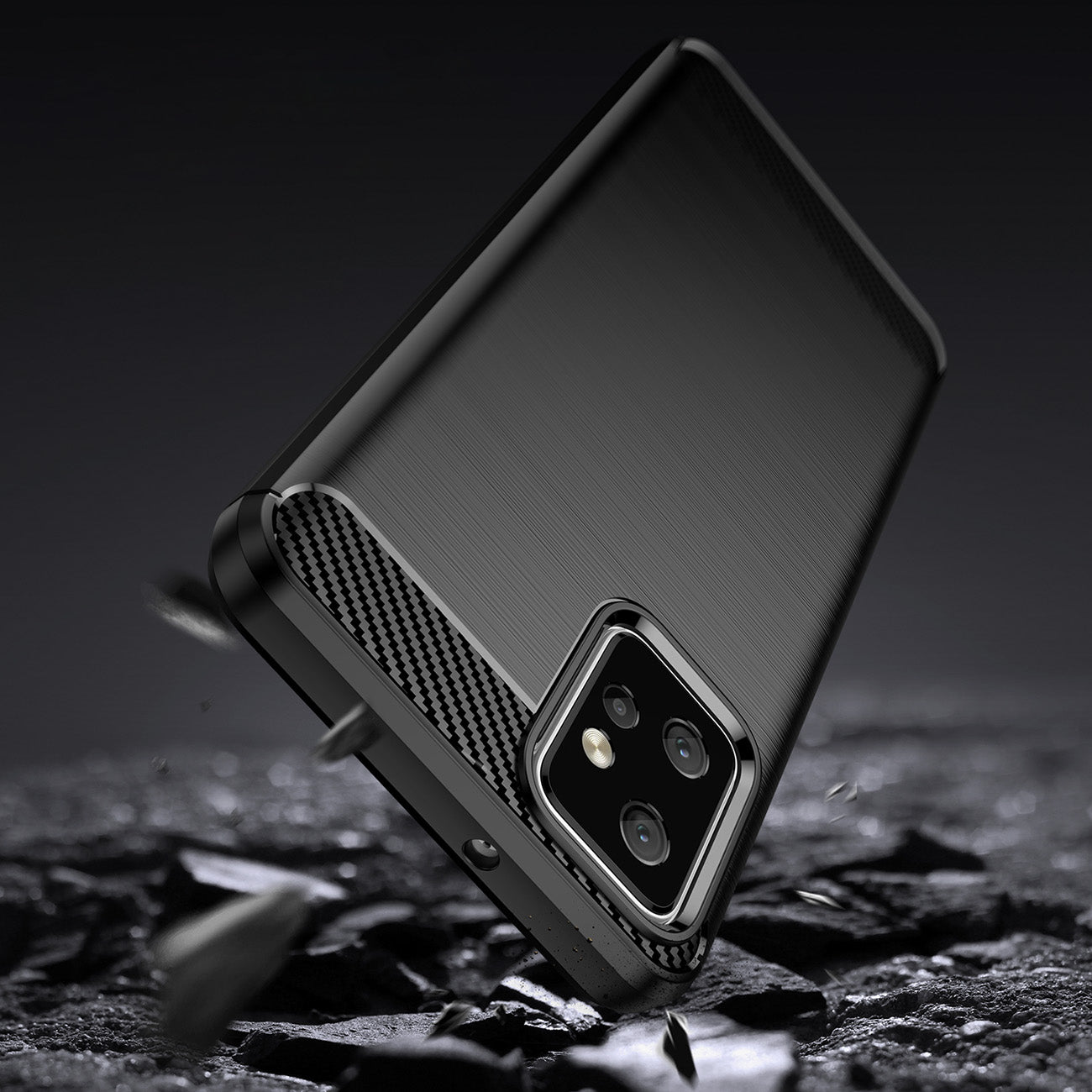 Anglies dėklas, skirtas Motorola Moto G Power 2023 lankstus silikoninis anglies dangtelis, juodas -- Motorola Moto G...