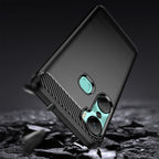 Carbon Case Infinix Hot 12 Pro lankstus silikoninis anglies dangtelis juodas -- Cell phone cases and covers