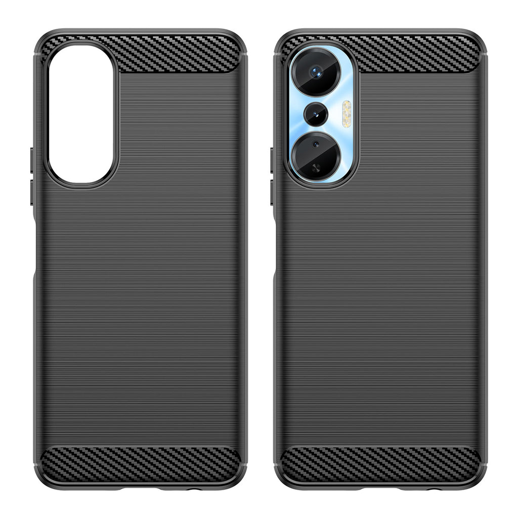 Carbon Case Infinix Hot 20S lankstus silikoninis anglies dangtelis juodas -- Cell phone cases and covers