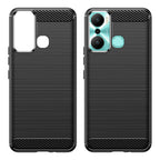Anglies dėklas Infinix Hot 20 Play lankstus silikoninis anglies dangtelis juodas -- Cell phone cases and covers