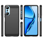 Carbon Case Infinix Hot 20 lankstus silikoninis anglies dangtelis juodas -- Cell phone cases and covers