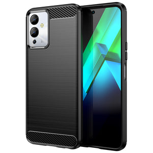 Carbon Case Infinix Note 12i lankstus silikoninis anglies dangtelis juodas -- Cell phone cases and covers