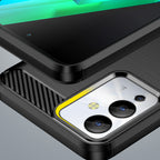 Carbon Case Infinix Note 12i lankstus silikoninis anglies dangtelis juodas -- Cell phone cases and covers