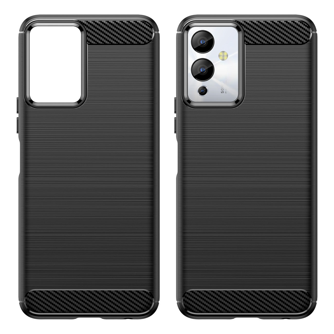 Carbon Case Infinix Note 12i lankstus silikoninis anglies dangtelis juodas -- Cell phone cases and covers