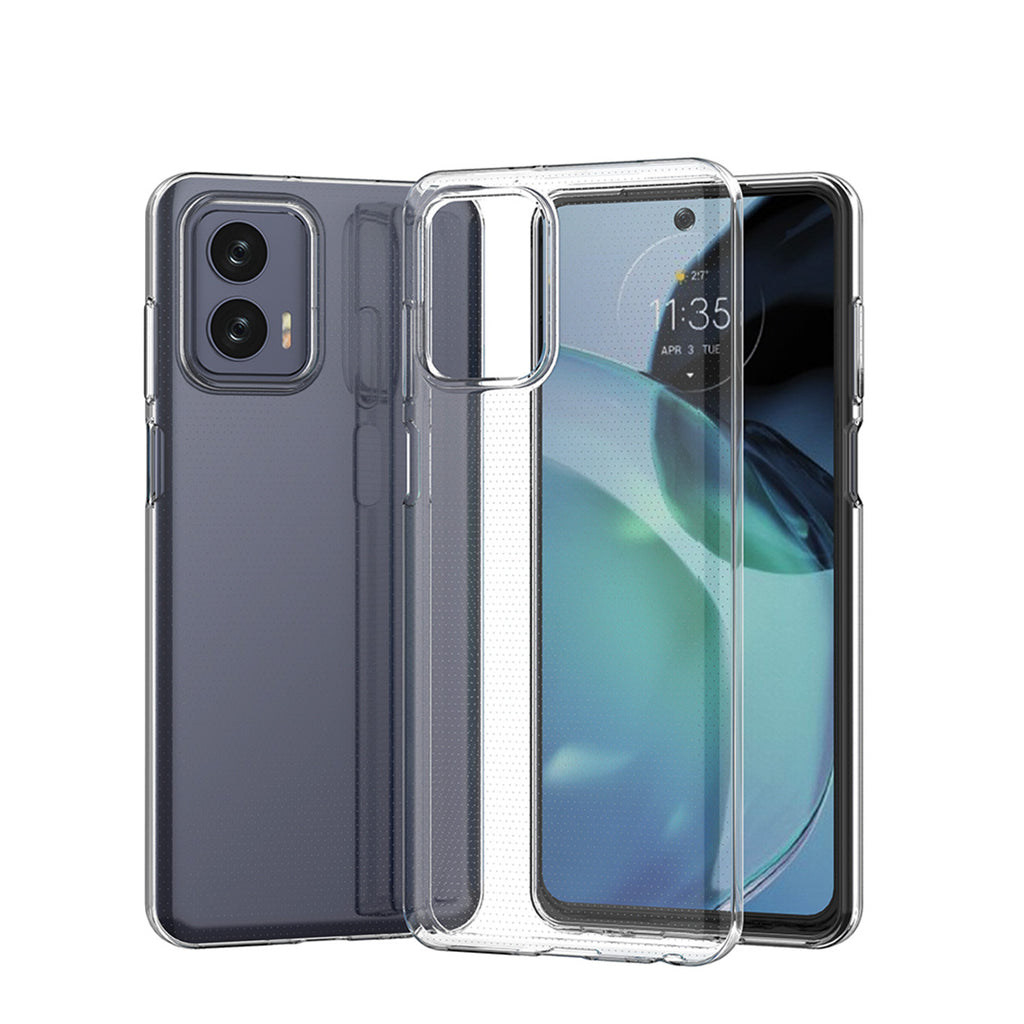 Ultra Clear 0.5mm dėklas, skirtas Motorola Moto G73 5G plonas dangtelis skaidrus -- Motorola Moto G73