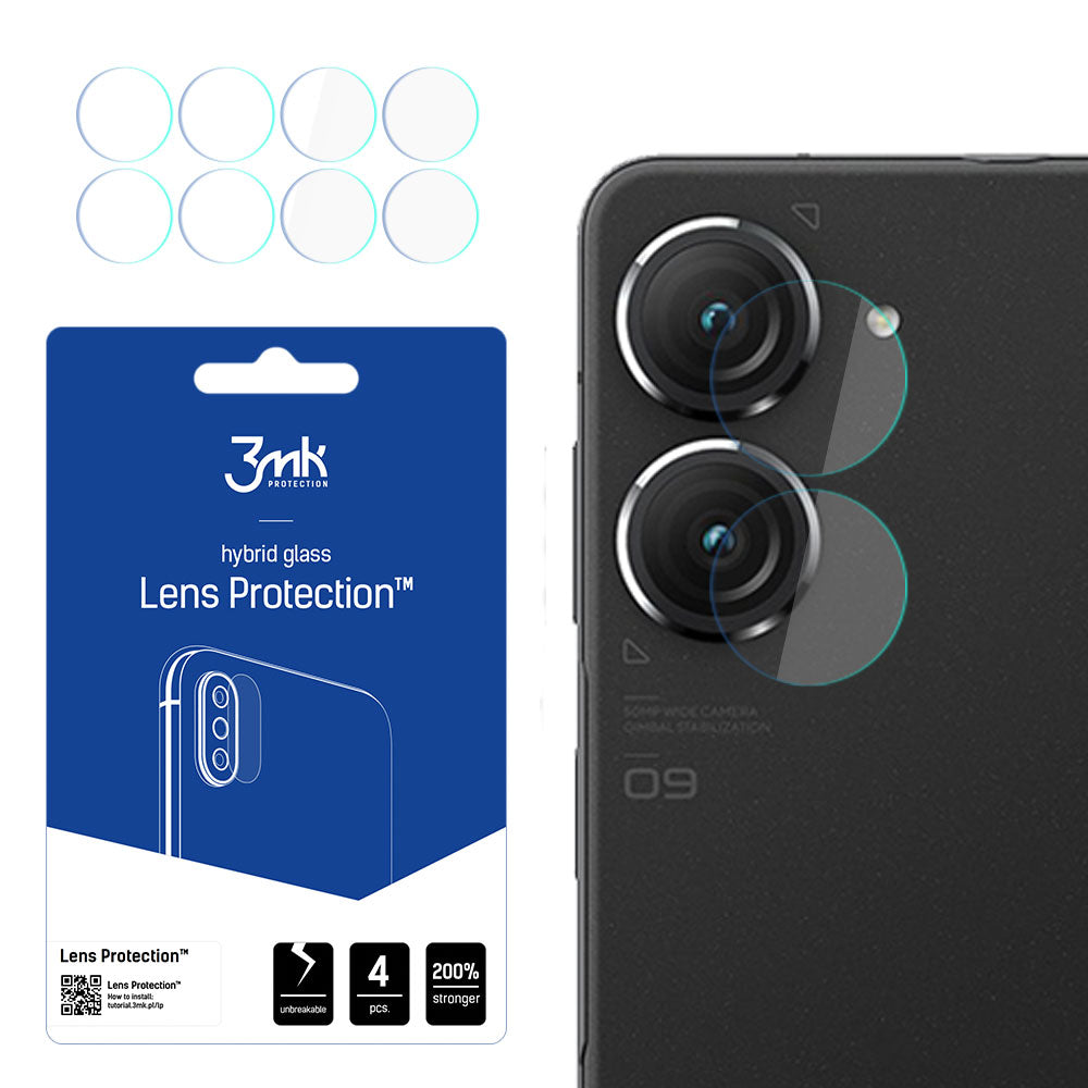 3mk Lens Protection™ hibridinis fotoaparato stiklas, skirtas Asus Zenfone 9 -- Asus Zenfone 9