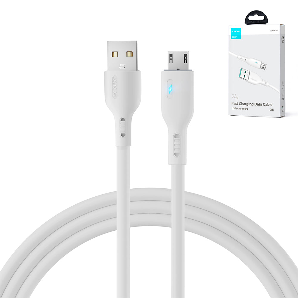 Joyroom Premium Series A13 USB-A / micro USB 2.4A laidas 2 m - baltas