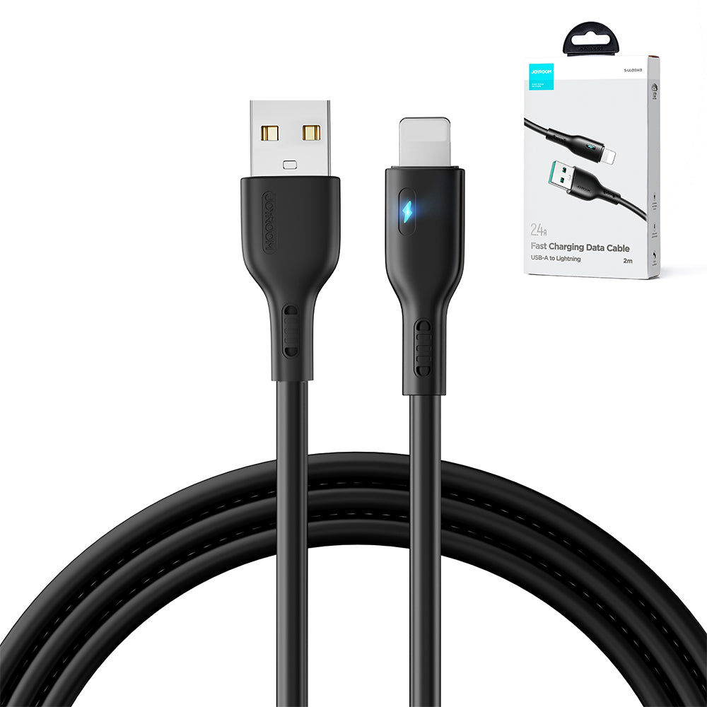 Joyroom Premium Series A13 USB-A / Lightning 2.4A laidas 2 m - juodas