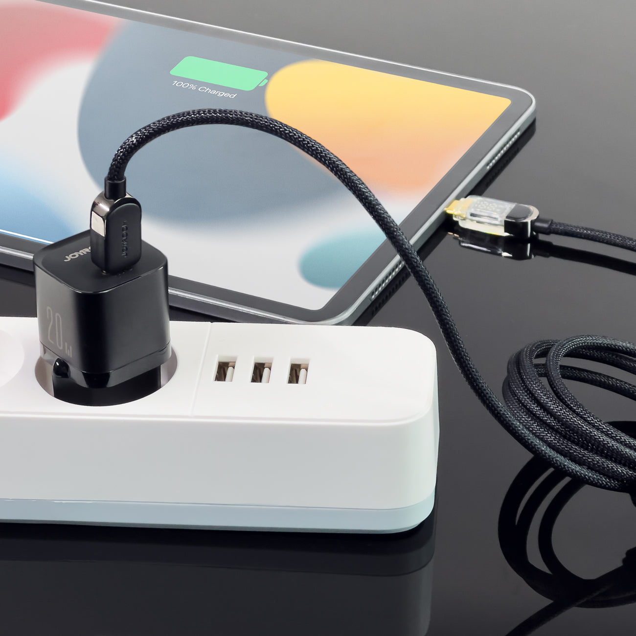 Joyroom mini USB-C 20W PD įkroviklis JR-TCF02, juodas