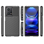 Šarvuotas TPU dėklas Xiaomi Redmi Note 12 Pro+ – juodas -- Xiaomi Redmi Note 12 Pro+