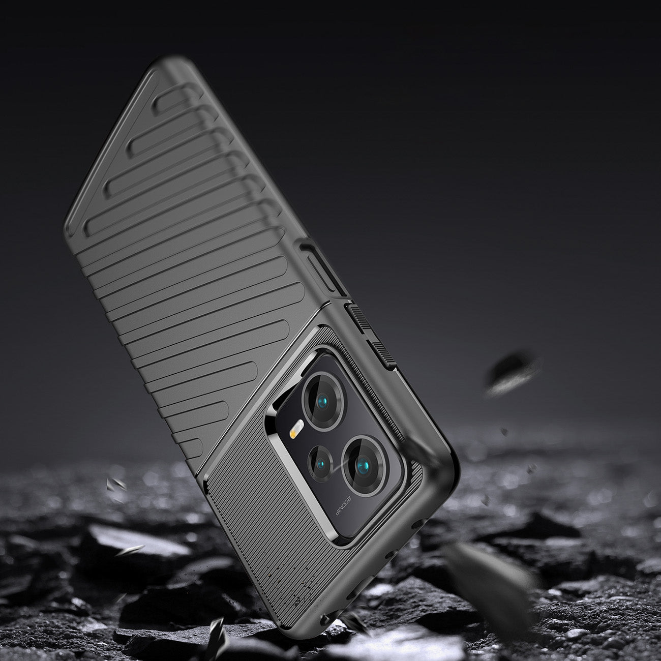 Šarvuotas TPU dėklas Xiaomi Redmi Note 12 Pro+ – juodas -- Xiaomi Redmi Note 12 Pro+