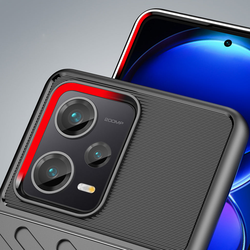 Šarvuotas TPU dėklas Xiaomi Redmi Note 12 Pro+ – juodas -- Xiaomi Redmi Note 12 Pro+