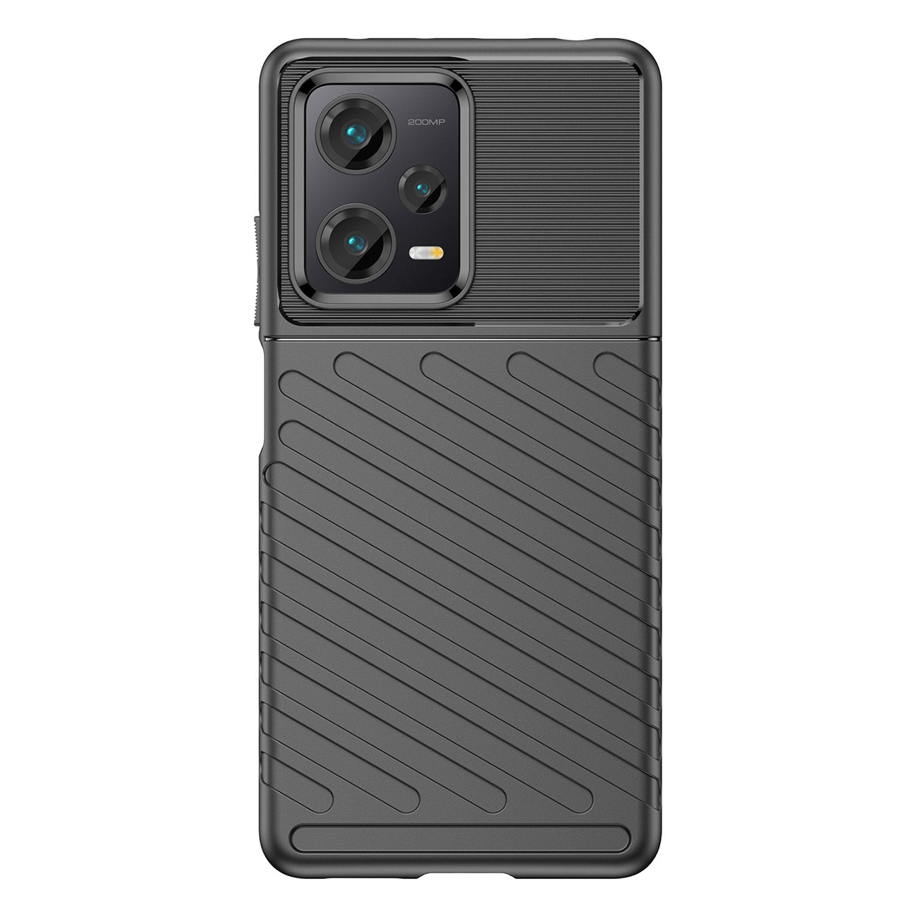 Šarvuotas TPU dėklas Xiaomi Redmi Note 12 Pro+ – juodas -- Xiaomi Redmi Note 12 Pro+