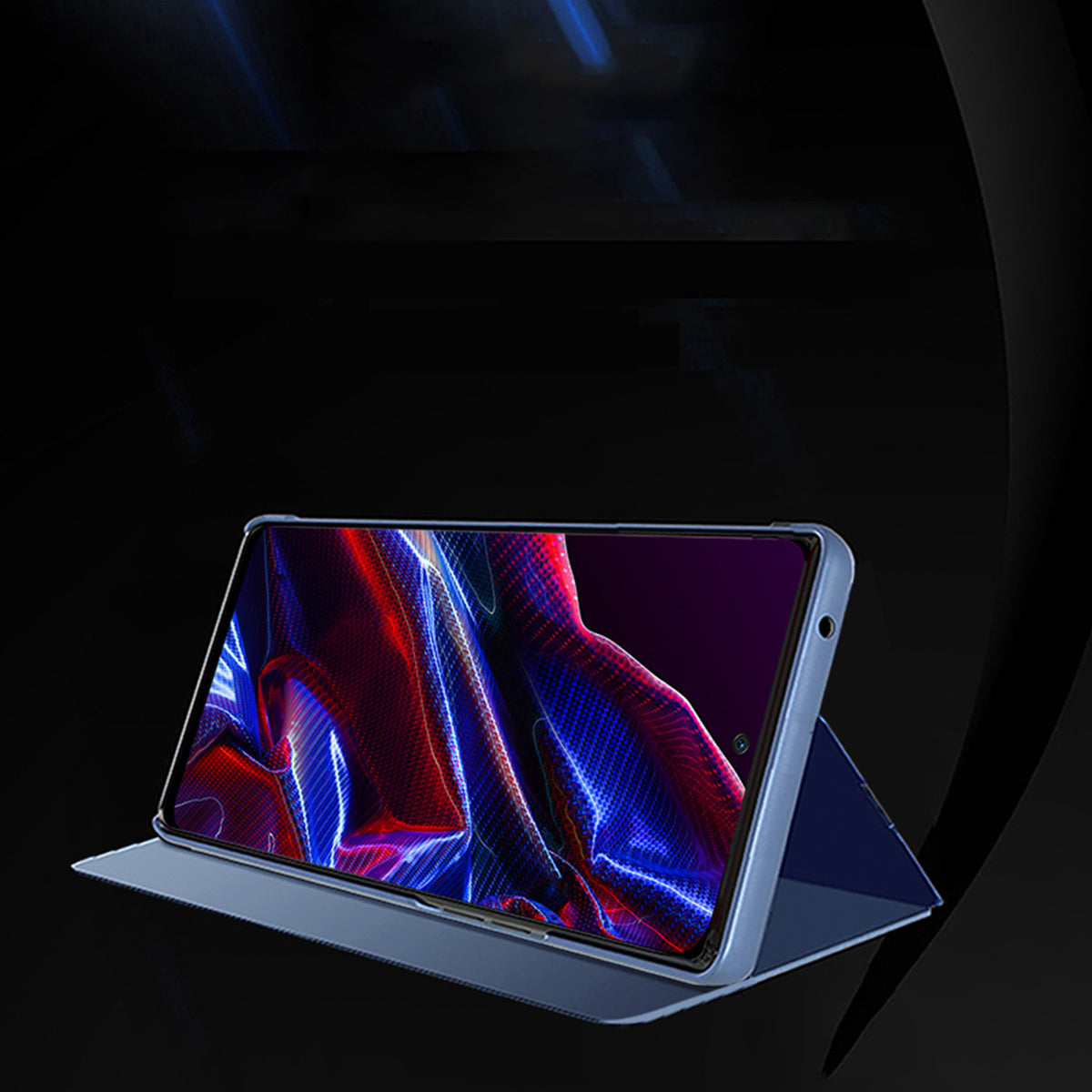 Clear View dėklas Xiaomi Redmi Note 12 Pro+ – juodas -- Xiaomi Redmi Note 12 Pro+