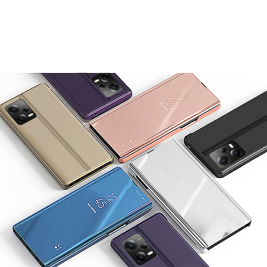 Clear View dėklas Xiaomi Redmi Note 12 5G / Poco X5 5G – juodas -- Xiaomi Redmi Note 12