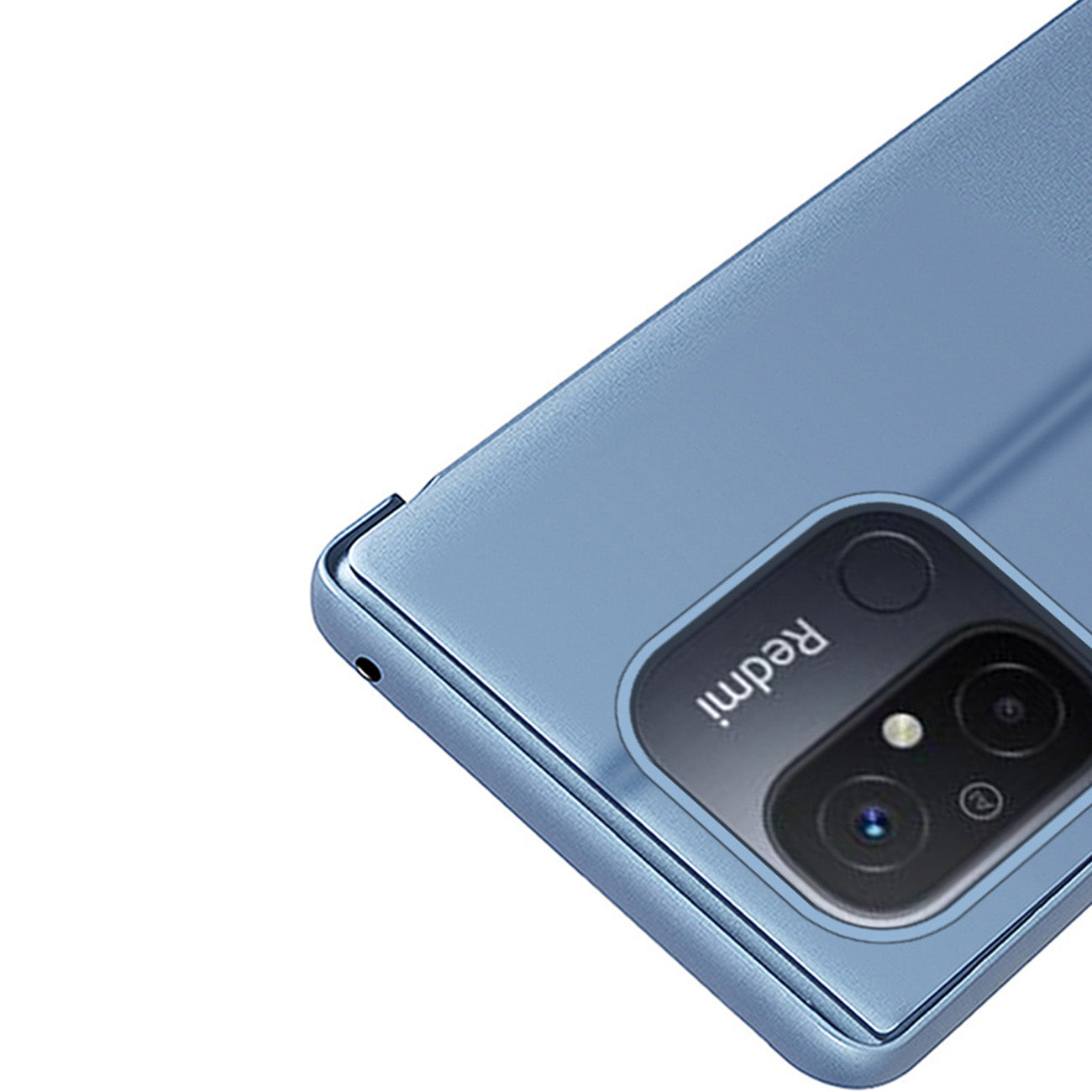 Clear View dėklas Xiaomi Redmi 11A/12C, Poco C55 – juodas -- Xiaomi Redmi 11A
