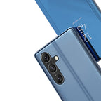 Clear View Case atverčiamas dėklas Samsung Galaxy A24 4G – rožinis