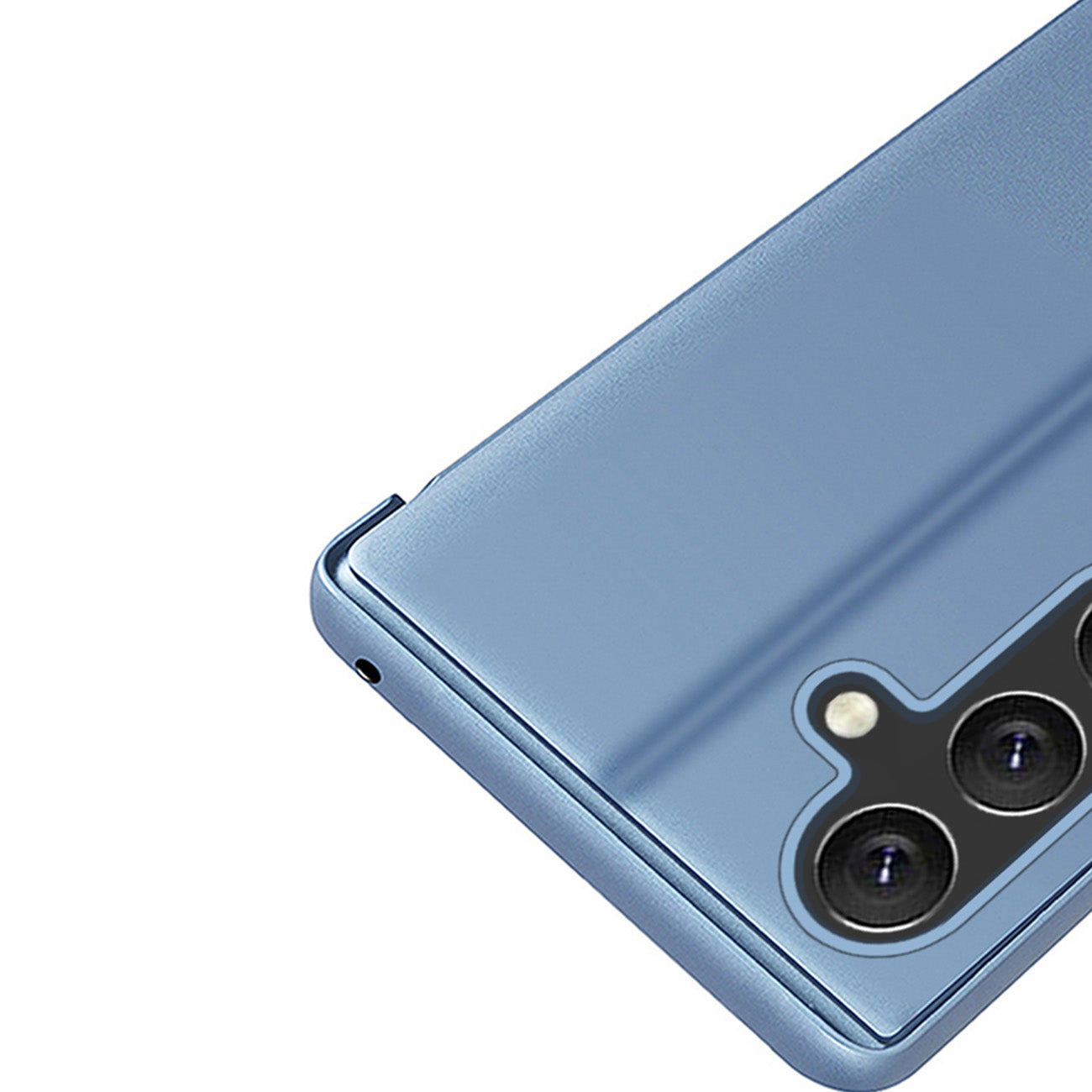 Clear View Case dėklas Samsung Galaxy A24 4G – mėlynas
