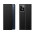 Atverčiamas dėklas su stovu Redmi Note 12 5G / Poco X5 5G – juodas -- Xiaomi Redmi Note 12