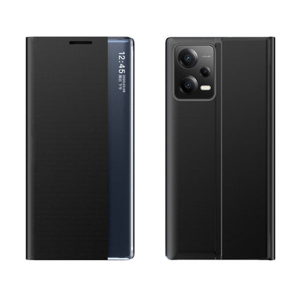 Atverčiamas dėklas su stovu Redmi Note 12 5G / Poco X5 5G – juodas -- Xiaomi Redmi Note 12