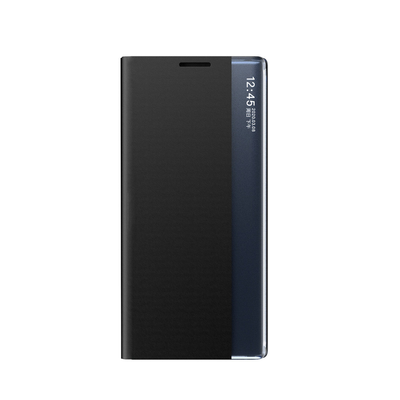 Atverčiamas dėklas su stovu Redmi Note 12 5G / Poco X5 5G – juodas -- Xiaomi Redmi Note 12