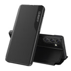 Eco Leather View dėklas Samsung Galaxy A24 4G – juodas