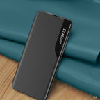 Eco Leather View dėklas Samsung Galaxy A24 4G – juodas