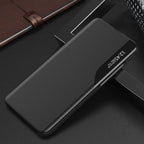 Eco Leather View dėklas Samsung Galaxy A24 4G – juodas