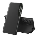 Eco Leather View dėklas Samsung Galaxy A24 4G – juodas