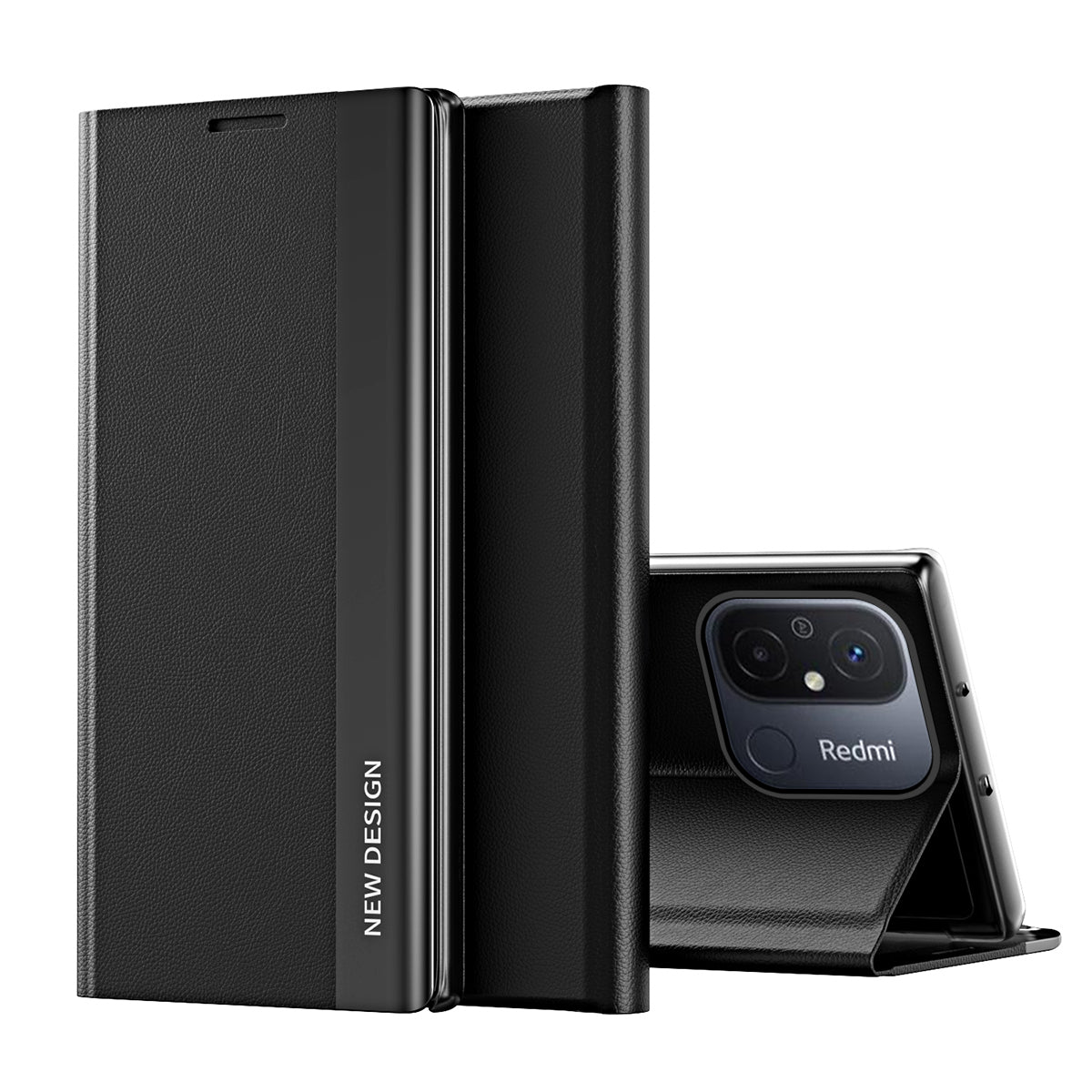 Sleep Case Pro dėklas Xiaomi Redmi Note 12 Pro+ – juodas -- Xiaomi Redmi Note 12 Pro+