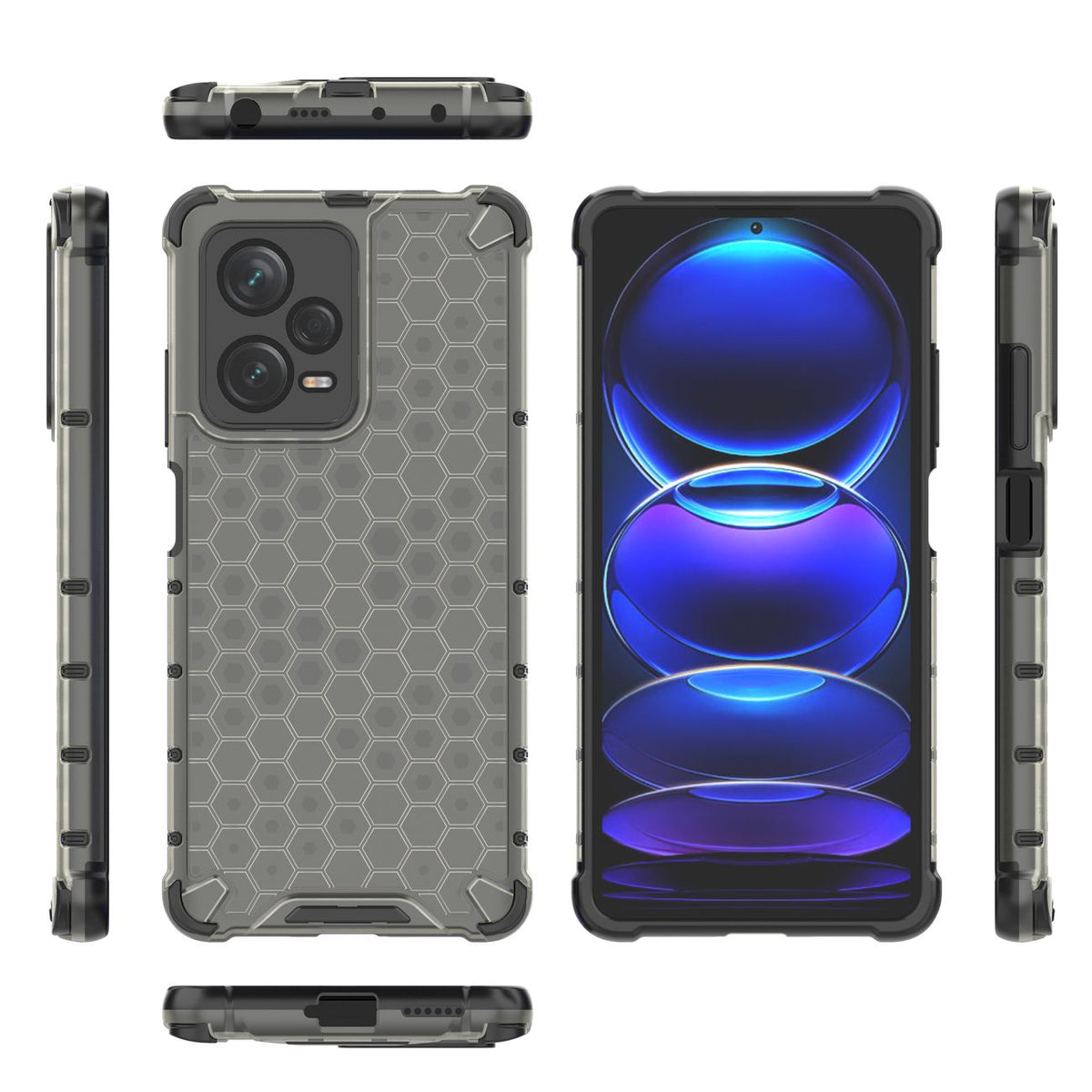 Šarvuotas dėklas Xiaomi Redmi Note 12 Pro+ – juodas -- Xiaomi Redmi Note 12 Pro+