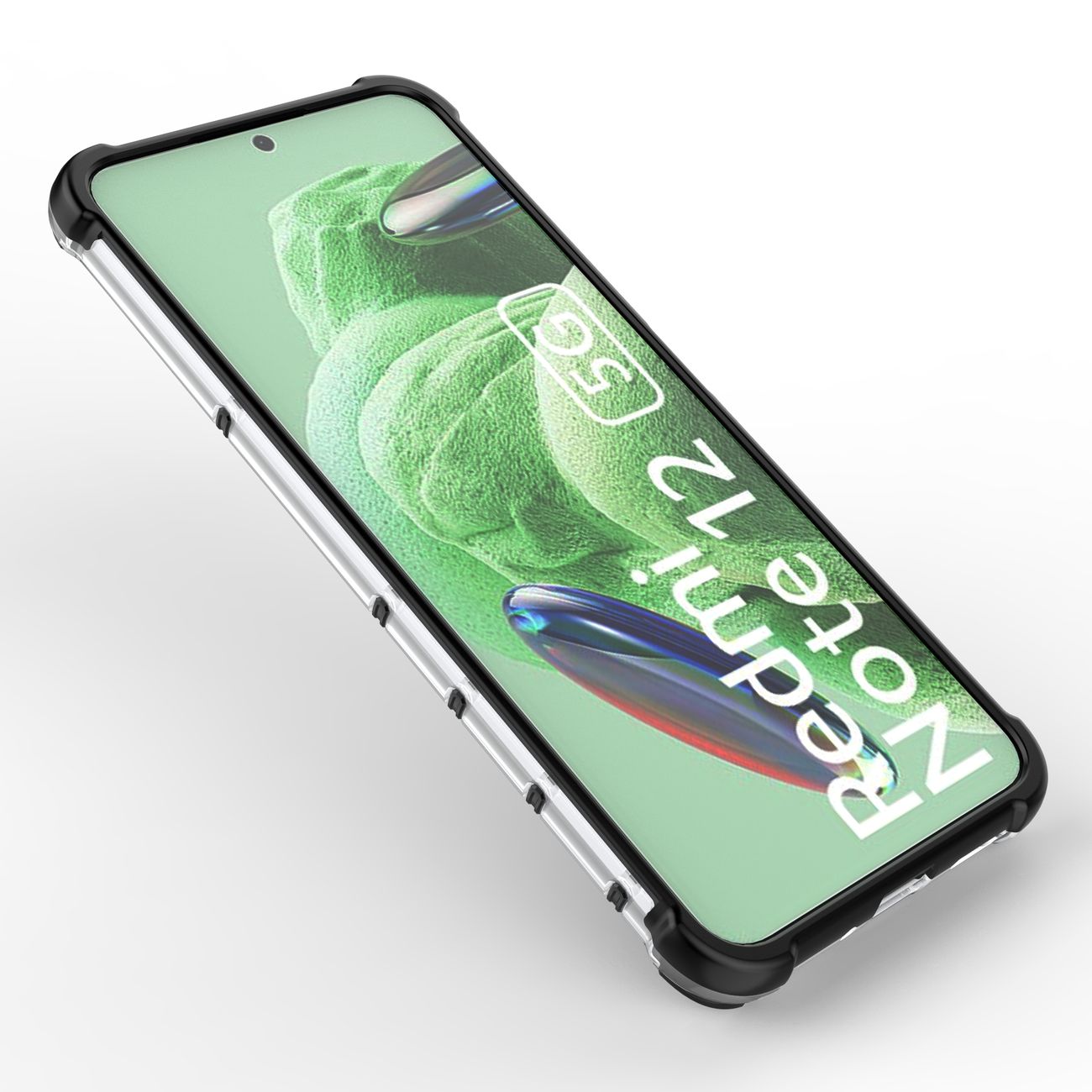 Honeycomb dėklas Xiaomi Redmi Note 12 5G / Poco X5 5G – juodas -- Xiaomi Redmi Note 12