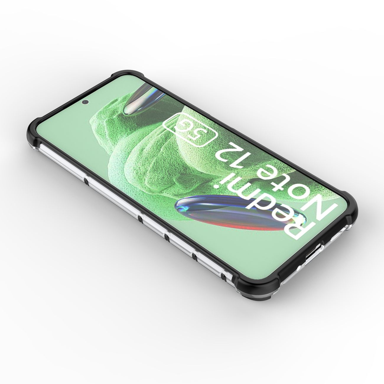 Honeycomb dėklas Xiaomi Redmi Note 12 5G / Poco X5 5G – juodas -- Xiaomi Redmi Note 12