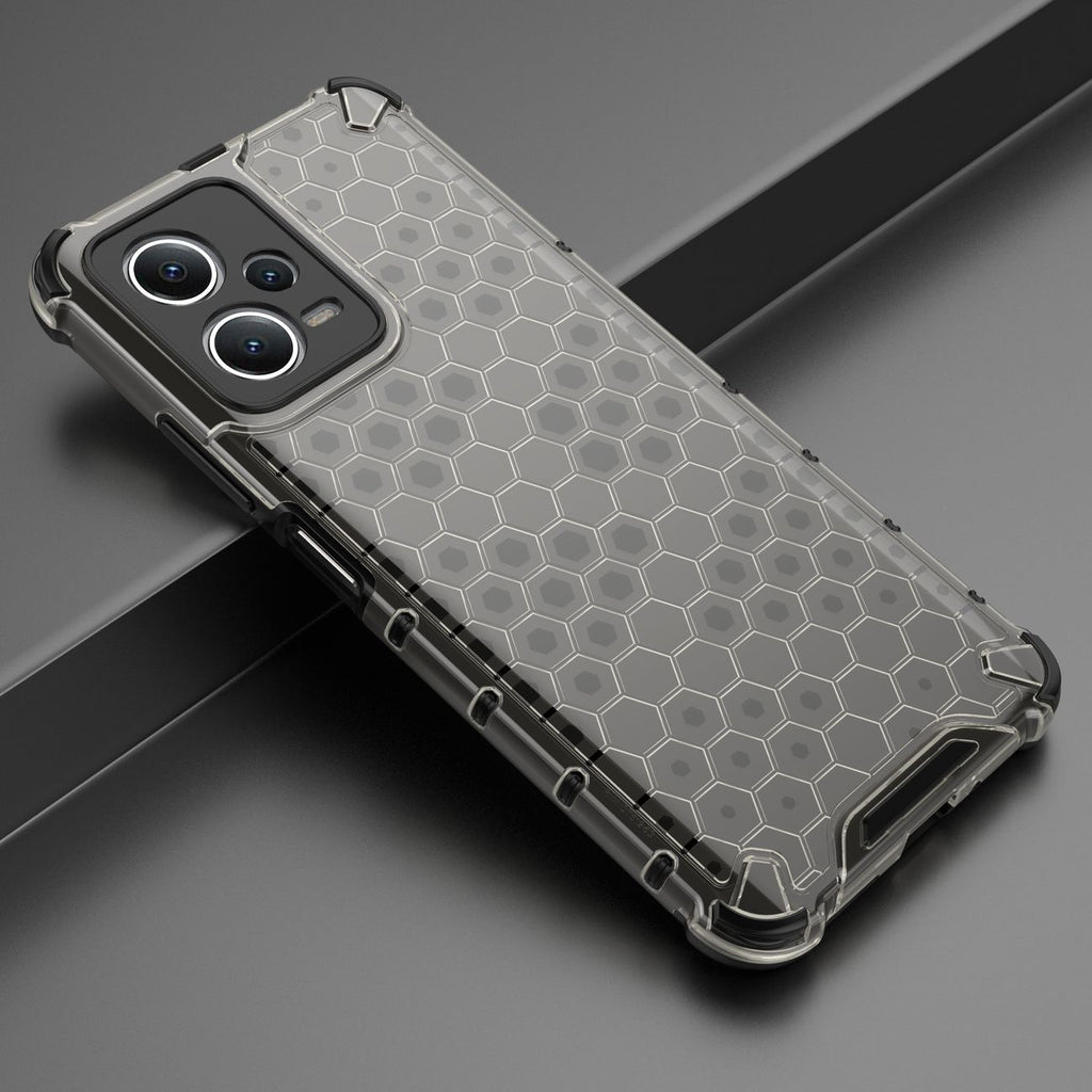 Honeycomb dėklas Xiaomi Redmi Note 12 5G / Poco X5 5G – juodas -- Xiaomi Redmi Note 12